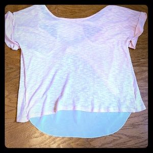 A basic t-shirt with a laced back!!